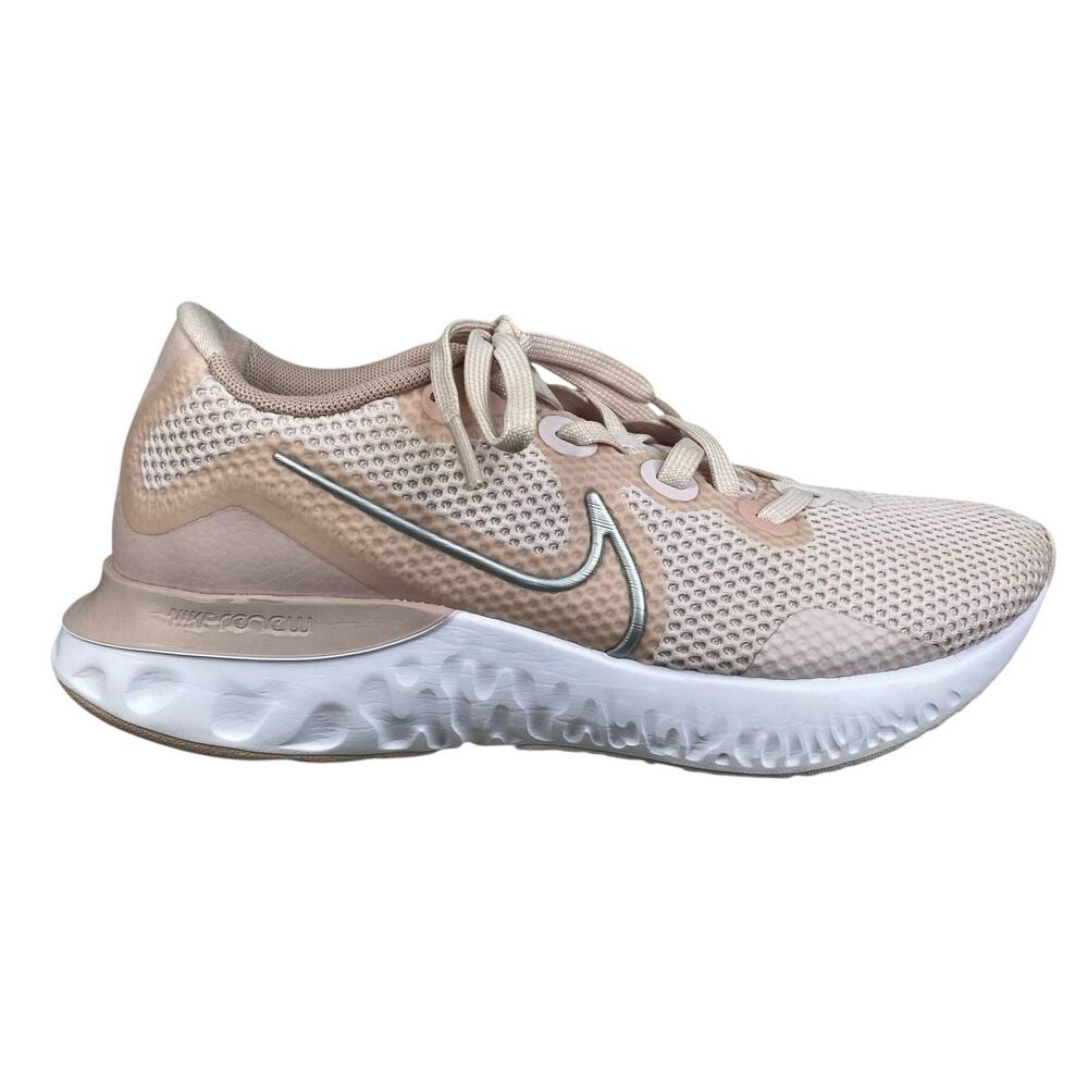 Nike Women's Pink Renew Run Lace up Athletic Running Sneaker Size US 6